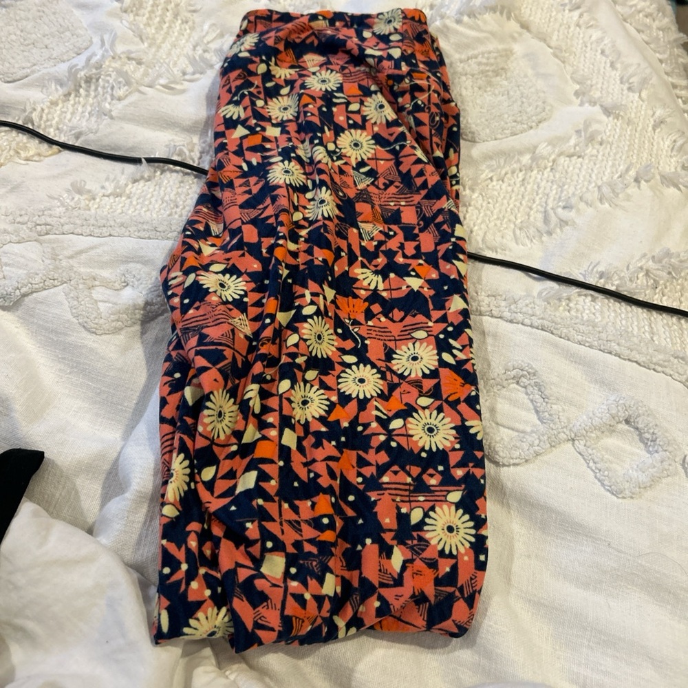 Floral Geometric Print leggings